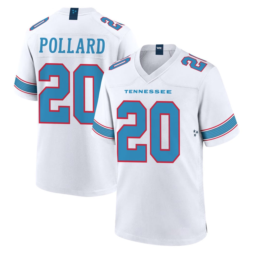 Kooe T.Titans #20 Tony Pollard Player White 2026 Game Home Stitched Jerseys