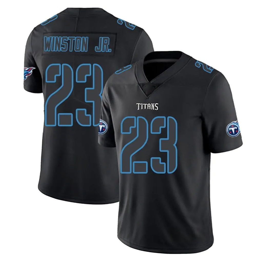 Kooe T.Titans #23 Kevin Winston Jr. Player Black Impact Limited Home Game Stitched Jerseys