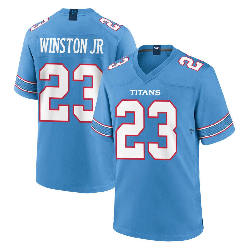 Kooe T.Titans #23 Kevin Winston Jr. Player Light Blue 2026 Game Home Stitched Jerseys