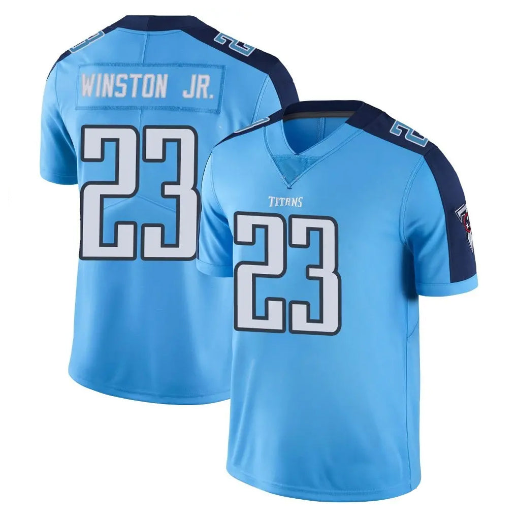 Kooe T.Titans #23 Kevin Winston Jr. Player Light Blue Limited Color Rush Home Game Stitched Jerseys