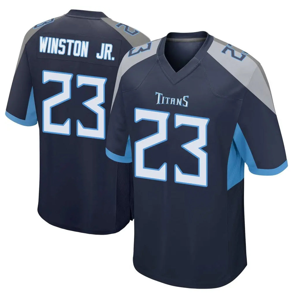 Kooe T.Titans #23 Kevin Winston Jr. Player Navy Home Game Stitched Jerseys