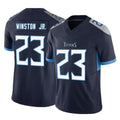 Kooe T.Titans #23 Kevin Winston Jr. Player Navy Limited Vapor F.U.S.E. Home Game Stitched Jerseys