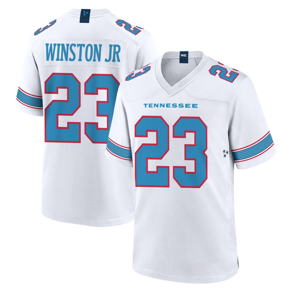 Kooe T.Titans #23 Kevin Winston Jr. Player White 2026 Game Home Stitched Jerseys