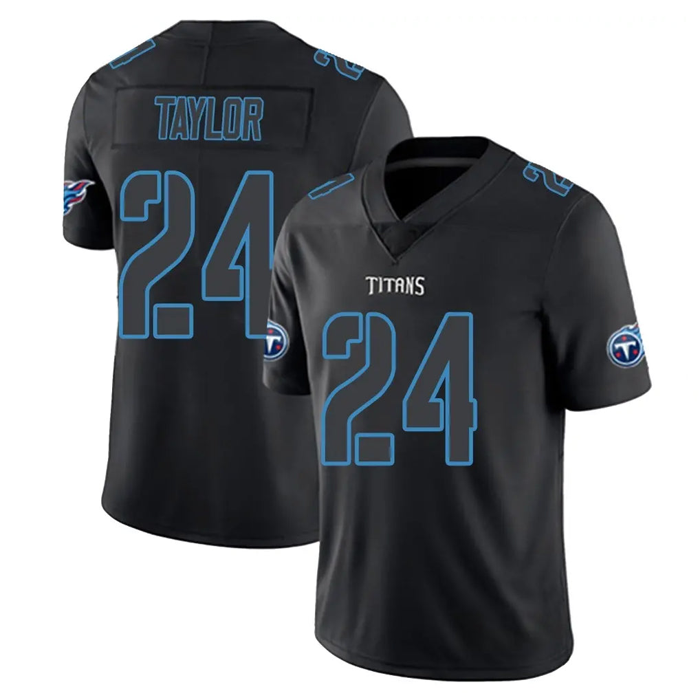 Kooe T.Titans #24 Alontae Taylor Player Black Impact Limited Home Game Stitched Jerseys