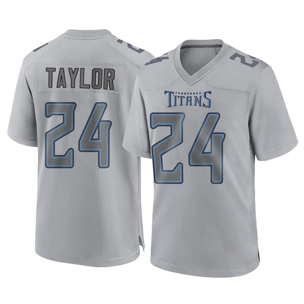 Kooe T.Titans #24 Alontae Taylor Player Gray Atmosphere Fashion Home Game Stitched Jerseys
