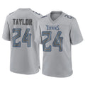 Kooe T.Titans #24 Alontae Taylor Player Gray Atmosphere Fashion Home Game Stitched Jerseys