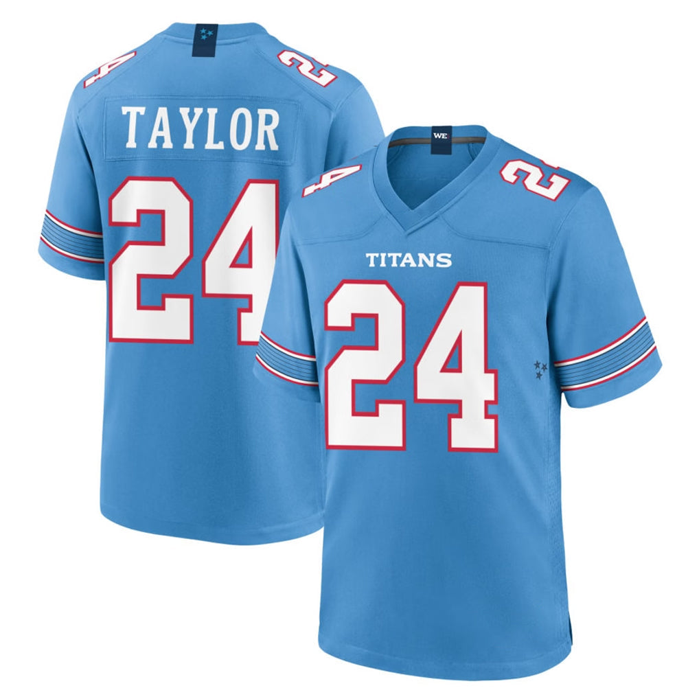 Kooe T.Titans #24 Alontae Taylor Player Light Blue 2026 Game Home Stitched Jerseys