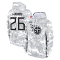 Kooe T.Titans #26 Marcus Harris Player Camo Arctic Salute to Service Pullover Hoodies Home Game Stitched Jerseys