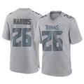 Kooe T.Titans #26 Marcus Harris Player Gray Atmosphere Fashion Home Game Stitched Jerseys
