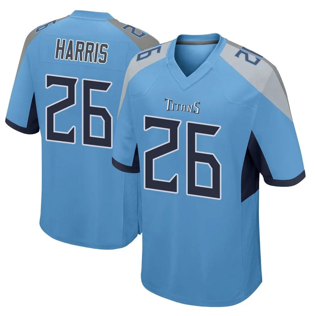 Kooe T.Titans #26 Marcus Harris Player Light Blue Home Game Stitched Jerseys