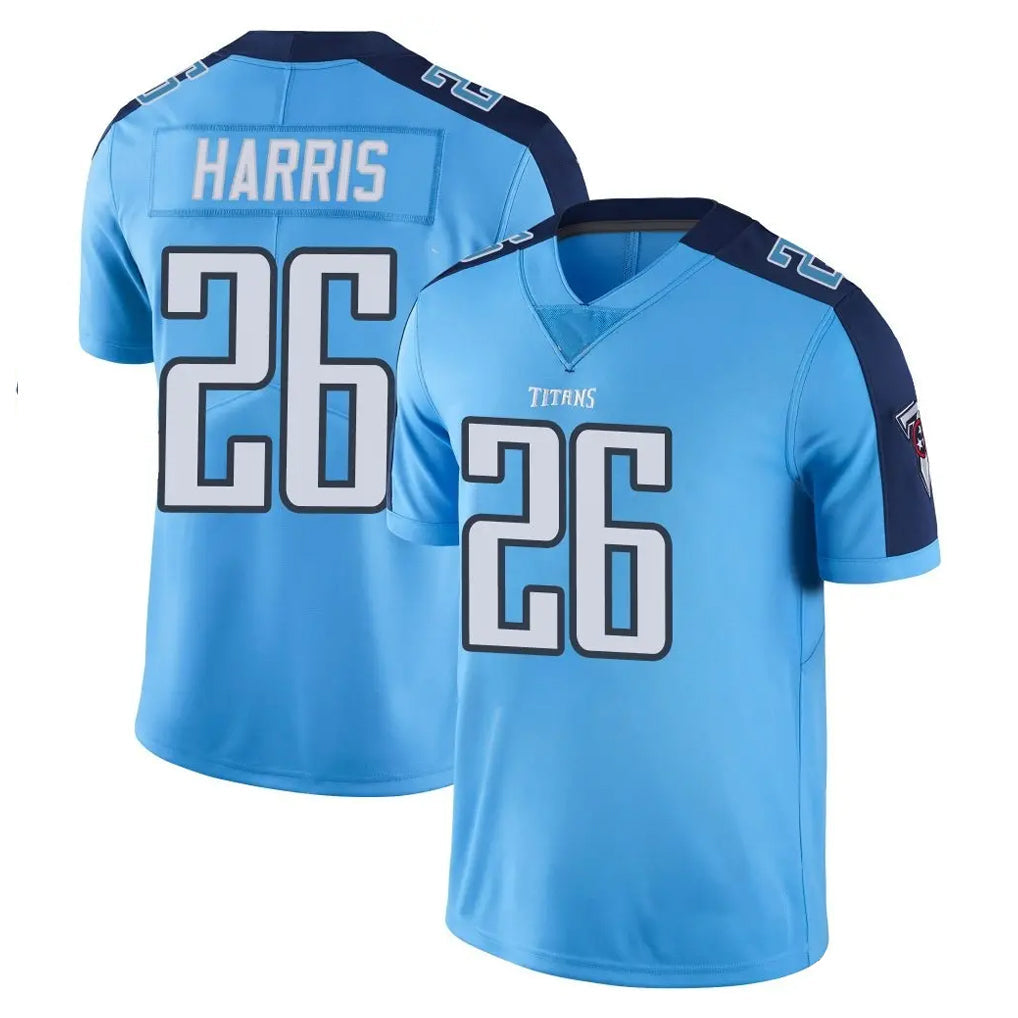 Kooe T.Titans #26 Marcus Harris Player Light Blue Limited Color Rush Home Game Stitched Jerseys
