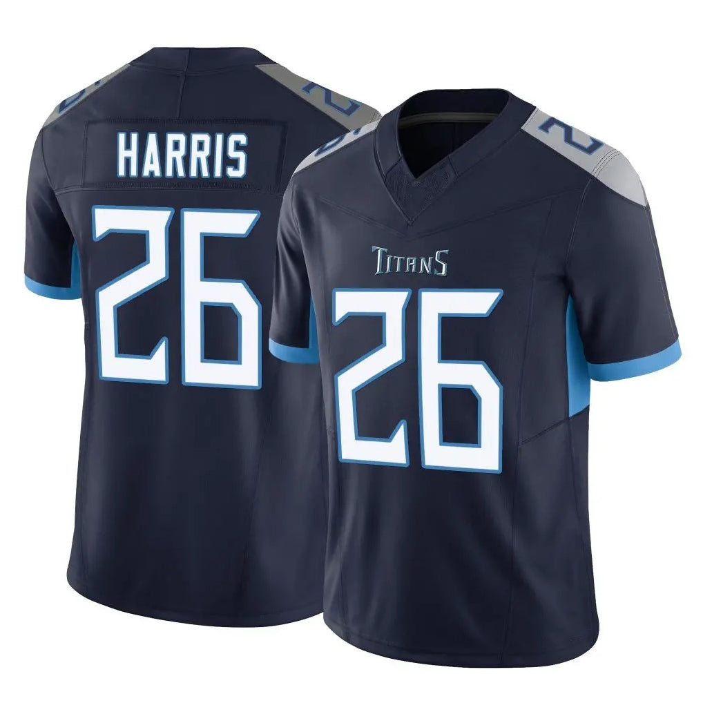Kooe T.Titans #26 Marcus Harris Player Navy Limited Vapor F.U.S.E. Home Game Stitched Jerseys