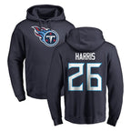 Kooe T.Titans #26 Marcus Harris Player Navy Logo Pullover Hoodies Home Game Stitched Jerseys