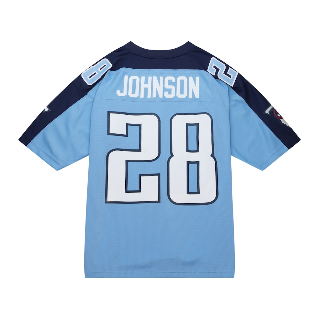Kooe T.Titans #28 Chris Johnson Mitchell & Ness Light Blue Legacy Replica Jersey Stitched Puhic Game Jerseys