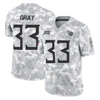 Kooe T.Titans #33 Cedric Gray Player Arctic Camo Limited Salute to Service Home Game Stitched Jerseys