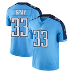 Kooe T.Titans #33 Cedric Gray Player Light Blue Limited Color Rush Home Game Stitched Jerseys