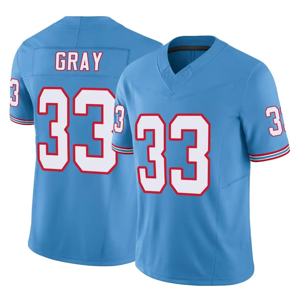 Kooe T.Titans #33 Cedric Gray Player Light Blue Limited Vapor F.U.S.E. Home Game Stitched Jerseys