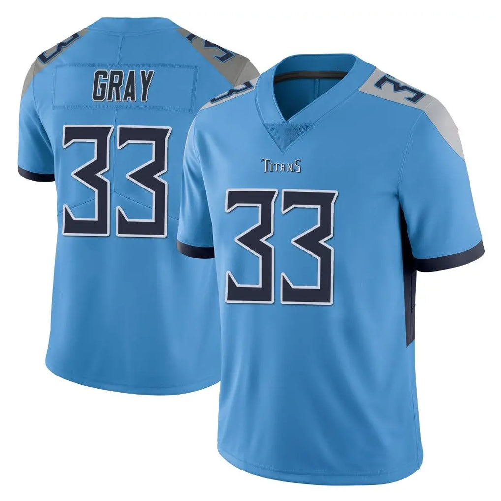 Kooe T.Titans #33 Cedric Gray Player Light Blue Limited Vapor Untouchable Home Game Stitched Jerseys
