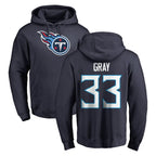 Kooe T.Titans #33 Cedric Gray Player Navy Logo Pullover Hoodies Home Game Stitched Jerseys