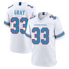 Kooe T.Titans #33 Cedric Gray Player White 2026 Game Home Stitched Jerseys