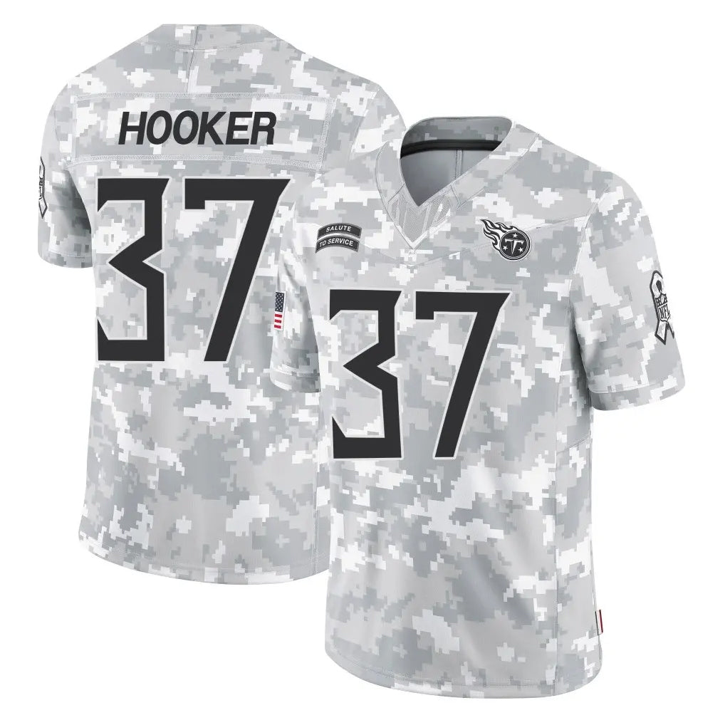 Kooe T.Titans #37 Amani Hooker Player Arctic Camo Limited Salute to Service Home Game Stitched Jerseys