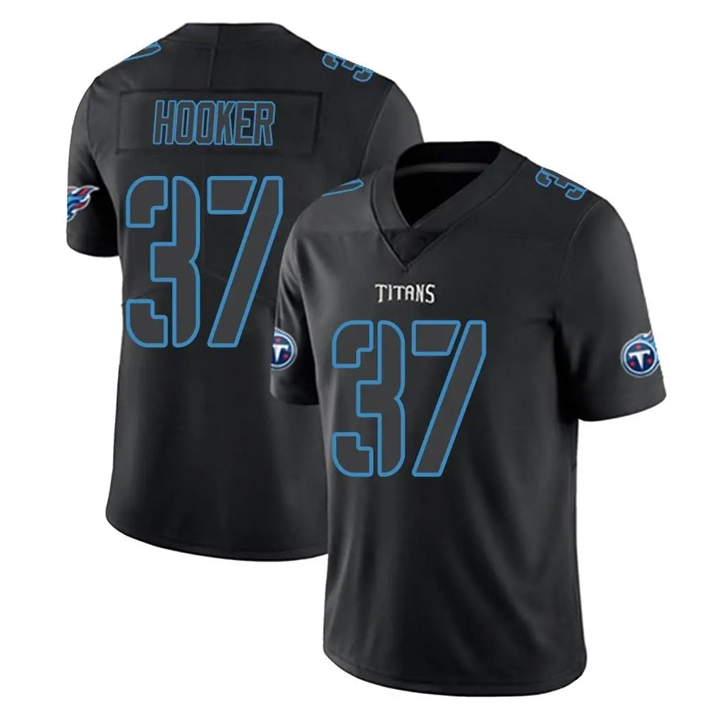Kooe T.Titans #37 Amani Hooker Player Black Impact Limited Home Game Stitched Jerseys