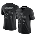 Kooe T.Titans #37 Amani Hooker Player Black Limited Reflective Home Game Stitched Jerseys