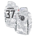 Kooe T.Titans #37 Amani Hooker Player Camo Arctic Salute to Service Pullover Hoodies Home Game Stitched Jerseys