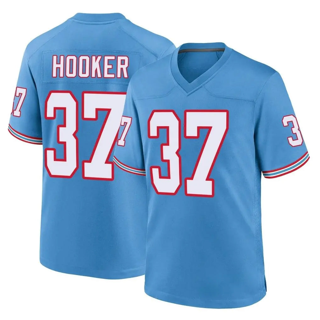 Kooe T.Titans #37 Amani Hooker Player Light Blue Oilers Throwback Home Game Stitched Jerseys