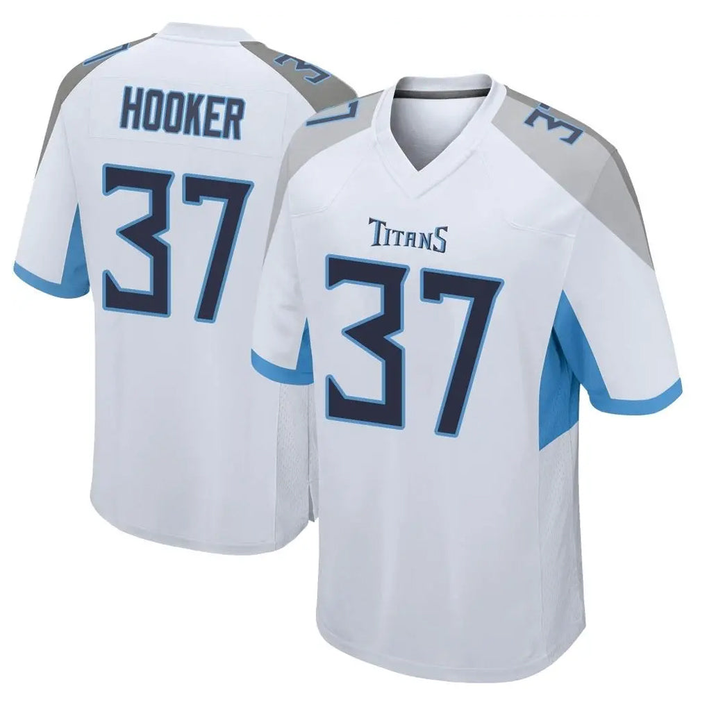Kooe T.Titans #37 Amani Hooker Player White Home Game Stitched Jerseys