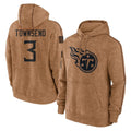 Kooe T.Titans #3 Tommy Townsend Player Brown Salute To Service Club Pullover Hoodies Home Game Stitched Jerseys