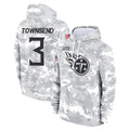 Kooe T.Titans #3 Tommy Townsend Player Camo Arctic Salute to Service Pullover Hoodies Home Game Stitched Jerseys