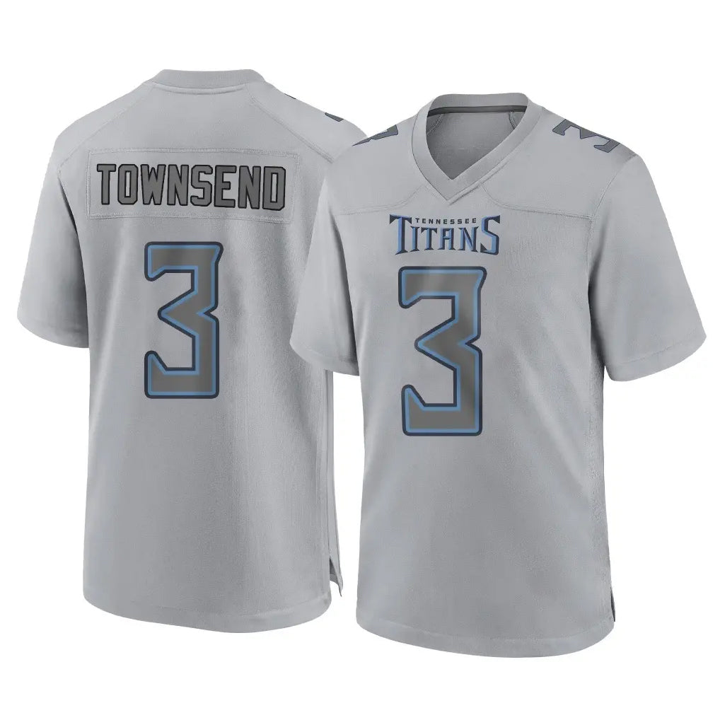 Kooe T.Titans #3 Tommy Townsend Player Gray Atmosphere Fashion Home Game Stitched Jerseys