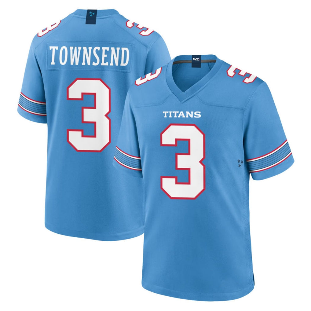 Kooe T.Titans #3 Tommy Townsend Player Light Blue 2026 Game Home Stitched Jerseys