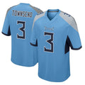 Kooe T.Titans #3 Tommy Townsend Player Light Blue Home Game Stitched Jerseys