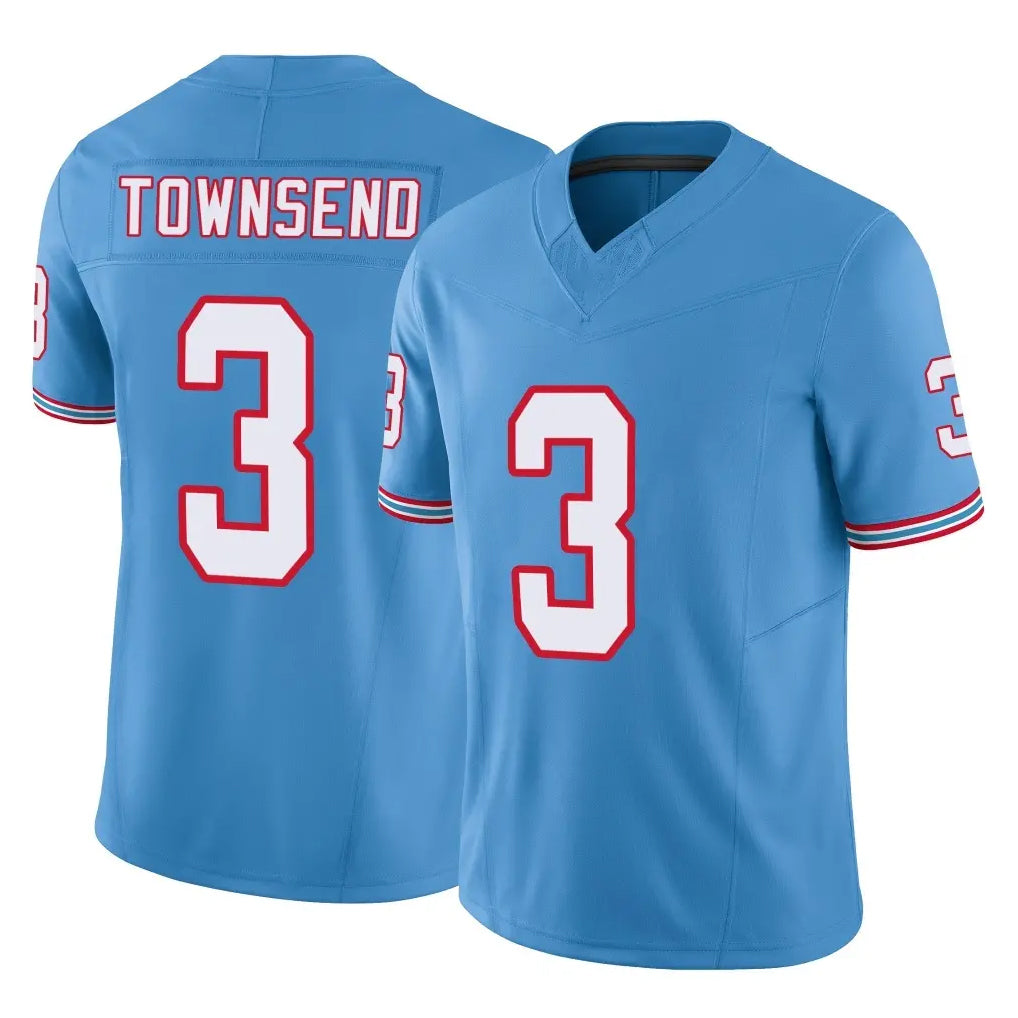 Kooe T.Titans #3 Tommy Townsend Player Light Blue Limited Vapor F.U.S.E. Home Game Stitched Jerseys