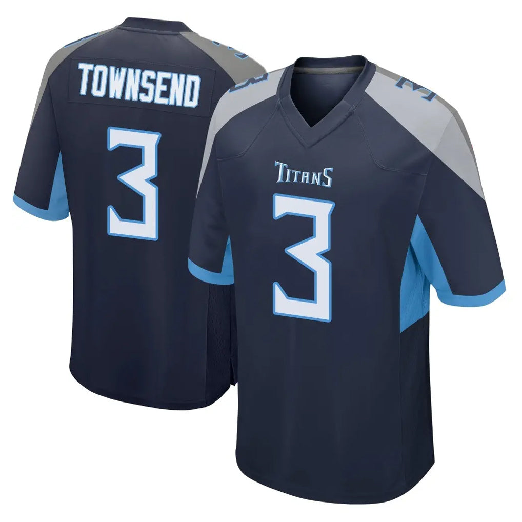 Kooe T.Titans #3 Tommy Townsend Player Navy Home Game Stitched Jerseys