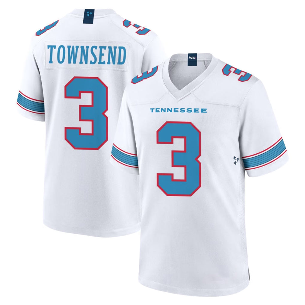 Kooe T.Titans #3 Tommy Townsend Player White 2026 Game Home Stitched Jerseys