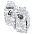 Kooe T.Titans #4 Wan'Dale Robinson Player Camo Arctic Salute to Service Pullover Hoodies Home Game Stitched Jerseys