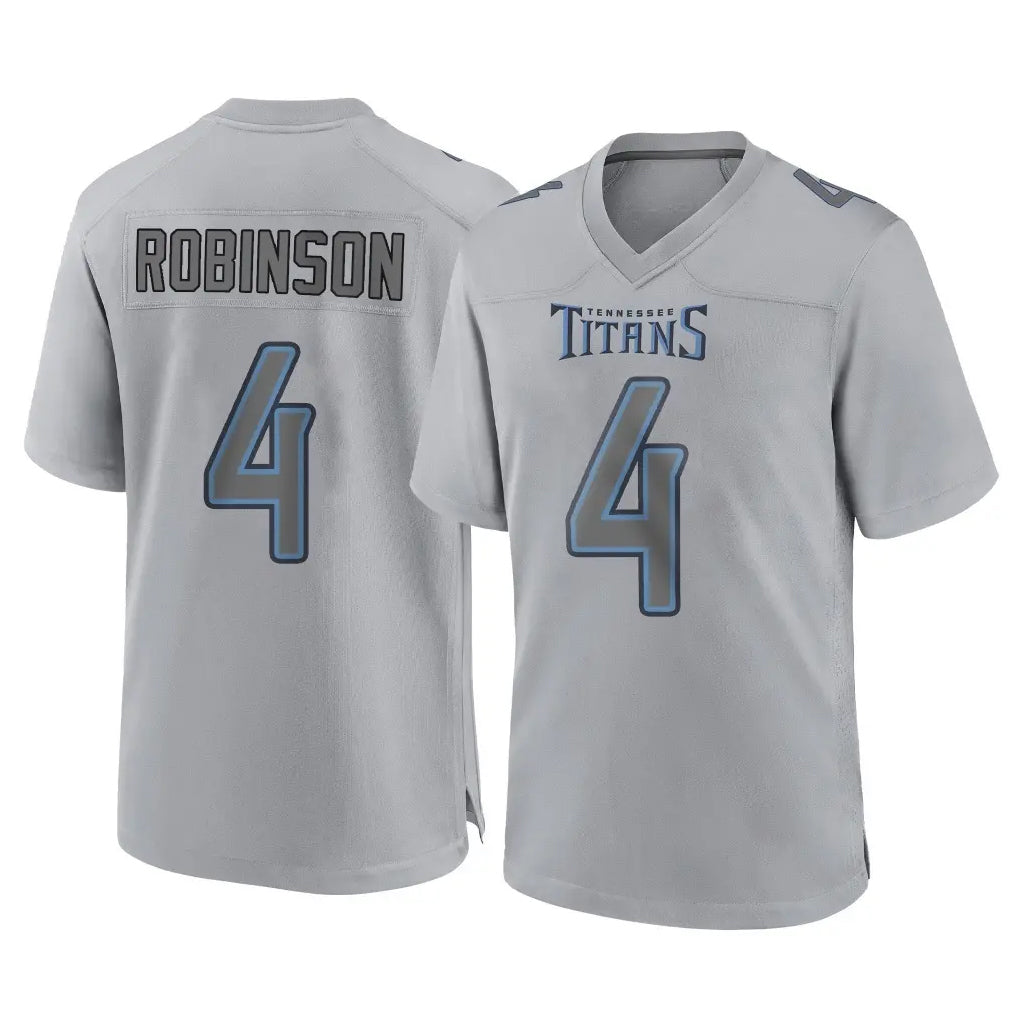 Kooe T.Titans #4 Wan'Dale Robinson Player Gray Atmosphere Fashion Home Game Stitched Jerseys