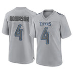 Kooe T.Titans #4 Wan'Dale Robinson Player Gray Atmosphere Fashion Home Game Stitched Jerseys