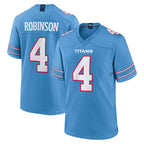 Kooe T.Titans #4 Wan'Dale Robinson Player Light Blue 2026 Game Home Stitched Jerseys