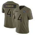 Kooe T.Titans #4 Wan'Dale Robinson Player Olive Limited 2025 Salute to Service Home Game Stitched Jerseys