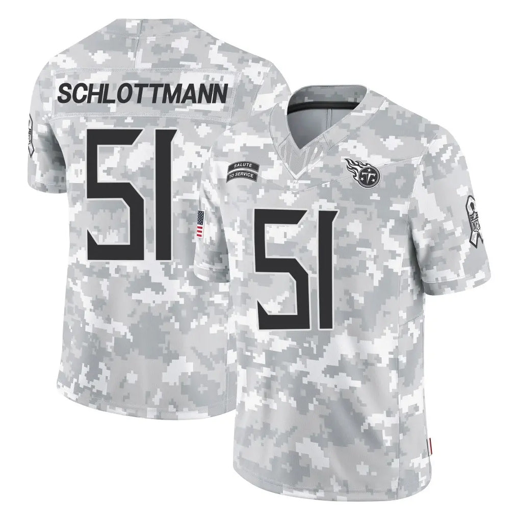 Kooe T.Titans #51 Austin Schlottmann Player Arctic Camo Limited Salute to Service Home Game Stitched Jerseys