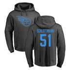 Kooe T.Titans #51 Austin Schlottmann Player Ash One Color Pullover Hoodies Home Game Stitched Jerseys