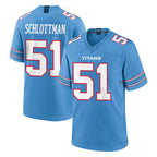 Kooe T.Titans #51 Austin Schlottmann Player Light Blue 2026 Game Home Stitched Jerseys