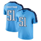 Kooe T.Titans #51 Austin Schlottmann Player Light Blue Limited Color Rush Home Game Stitched Jerseys