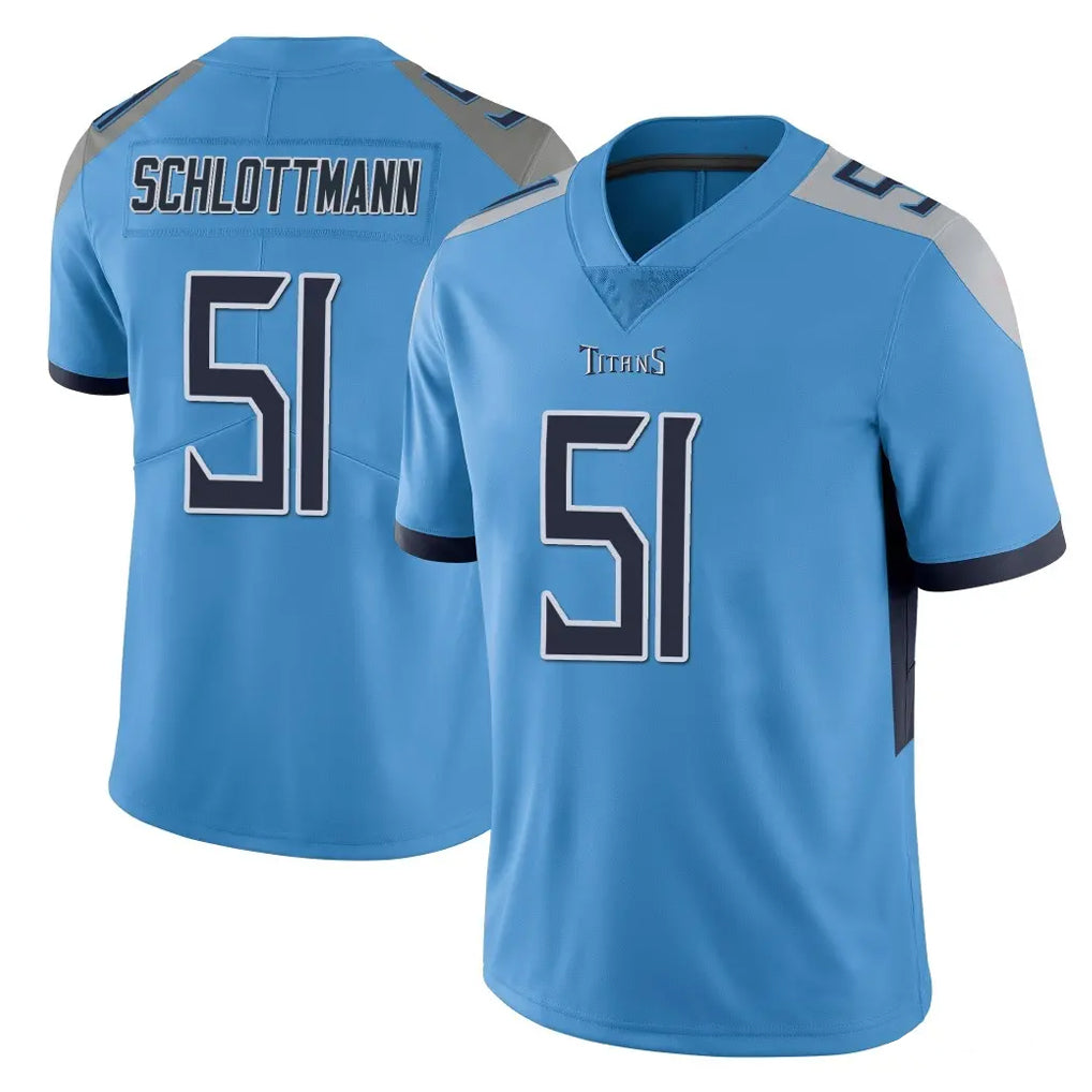 Kooe T.Titans #51 Austin Schlottmann Player Light Blue Limited Vapor Untouchable Home Game Stitched Jerseys