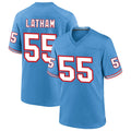 Kooe T.Titans #55 JC Latham Player Blue Throwback Alternate Game Stitched Jerseys
