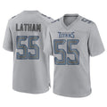 Kooe T.Titans #55 JC Latham Player Gray Atmosphere Fashion Home Game Stitched Jerseys